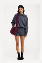 Bolsa Meia Lua Roxo