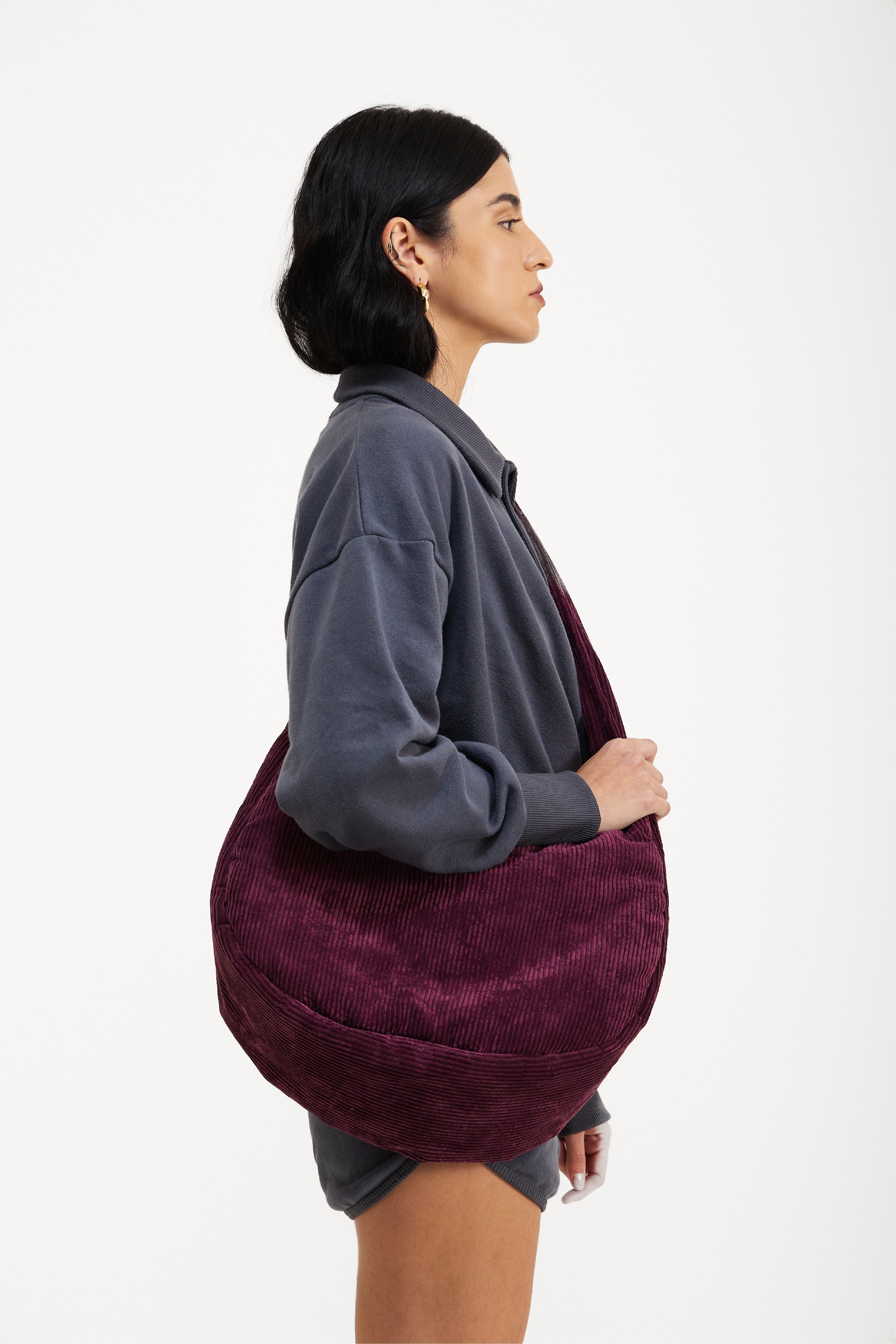Bolsa Meia Lua Roxo