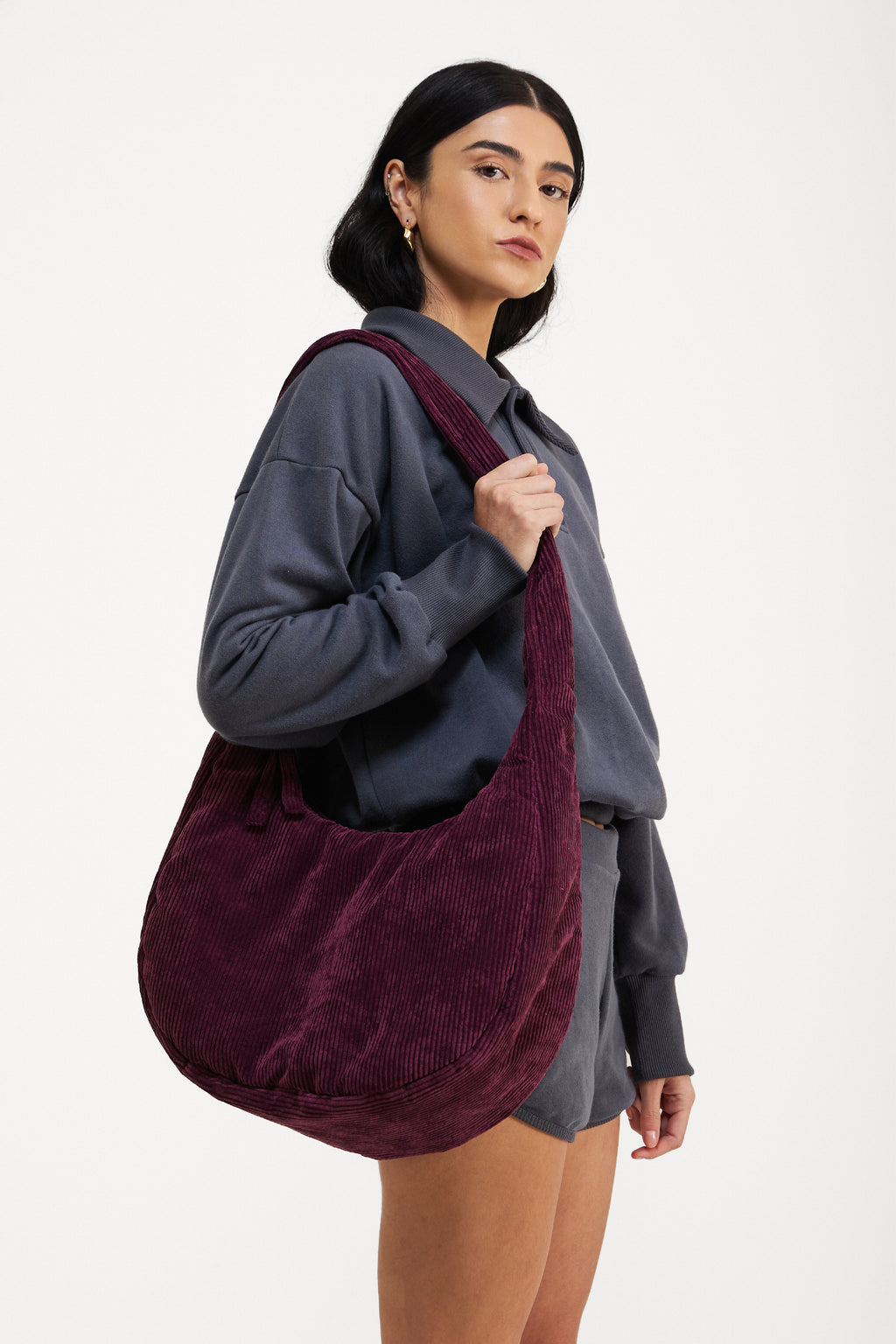 Bolsa Meia Lua Roxo