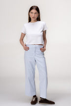 Calça Alfaiataria Vichy Azul