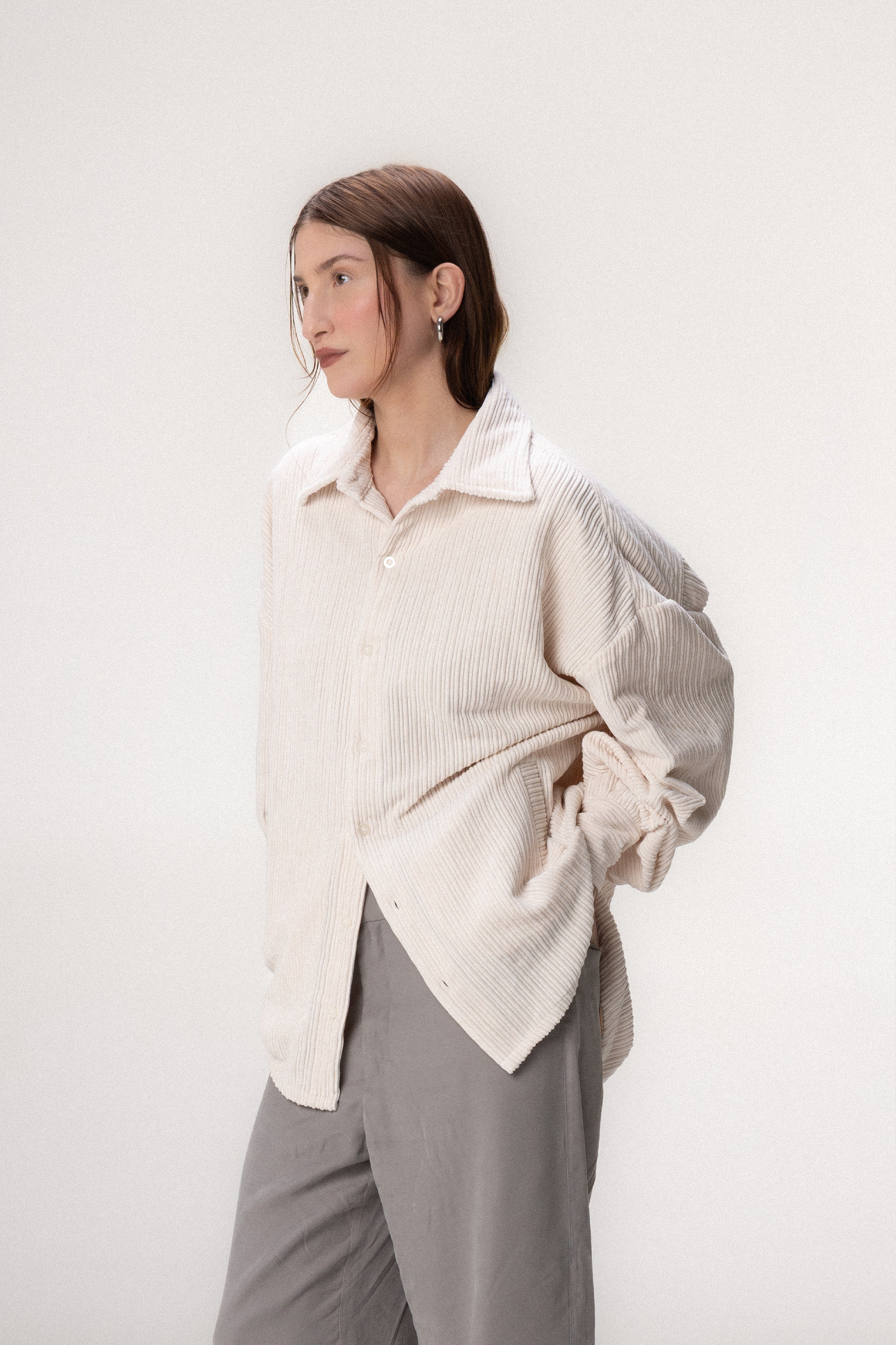 Camisa Cotelê Off White