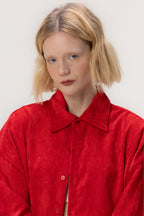 Camisa Cotelê Vermelho