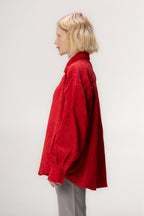 Camisa Cotelê Vermelho