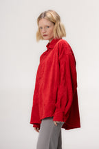 Camisa Cotelê Vermelho