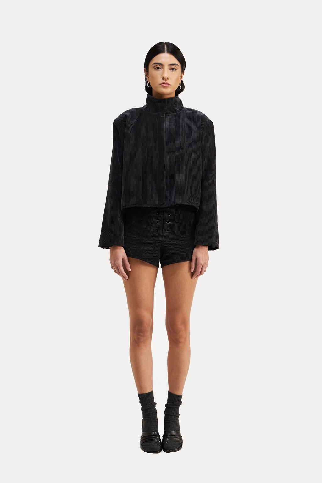 Jaqueta Margot Cotelê Preto