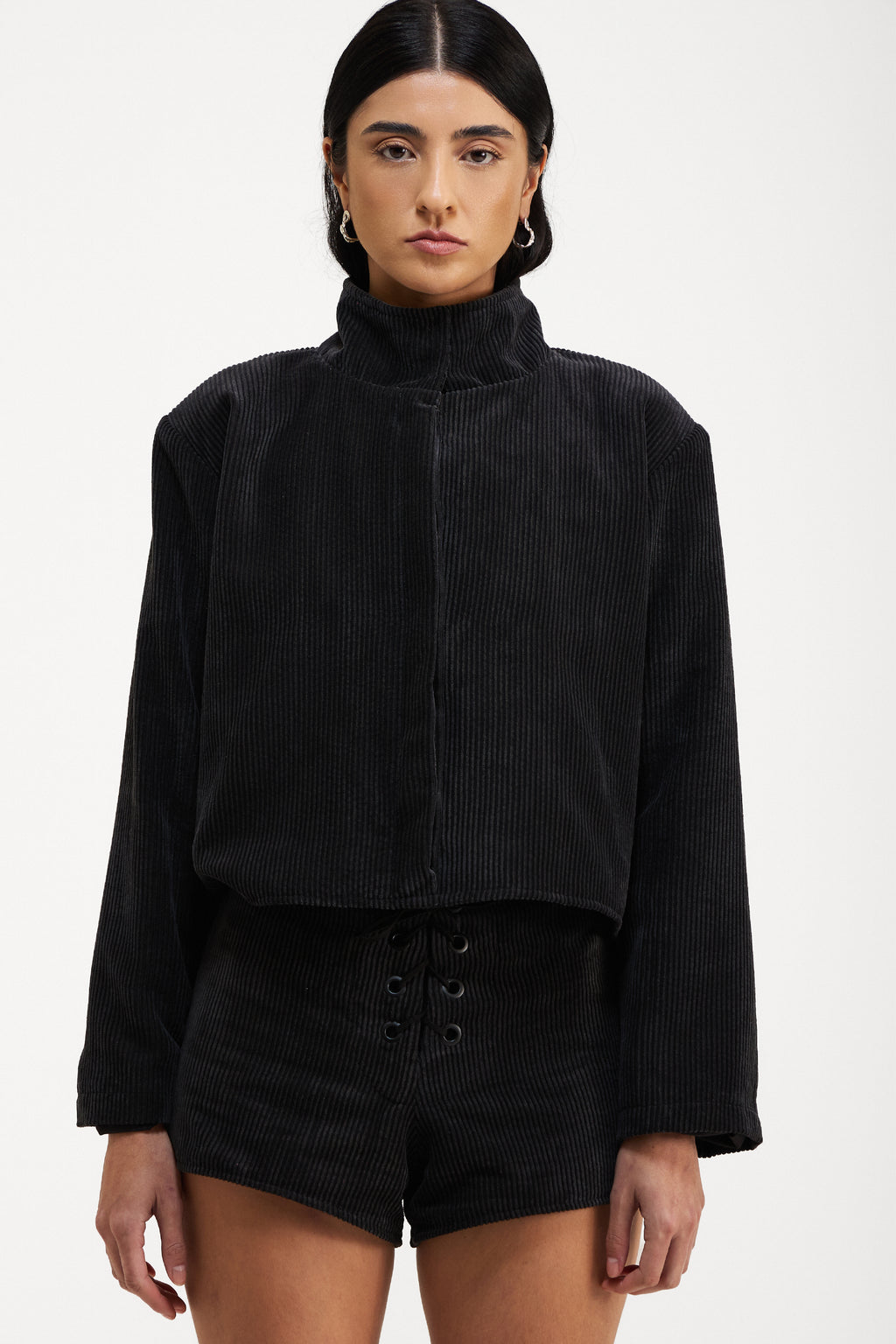 Jaqueta Margot Cotelê Preto