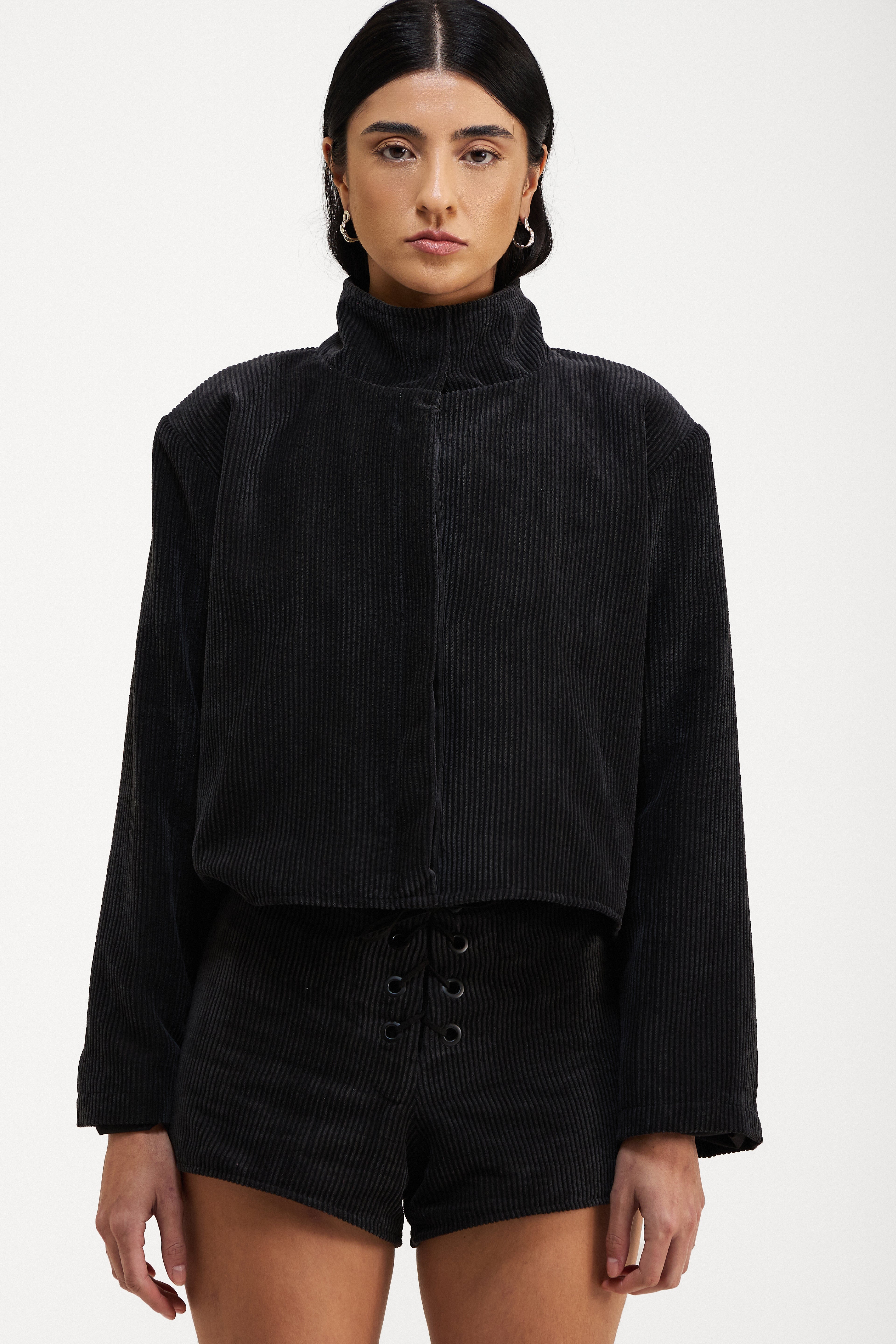 Jaqueta Margot Cotelê Preto