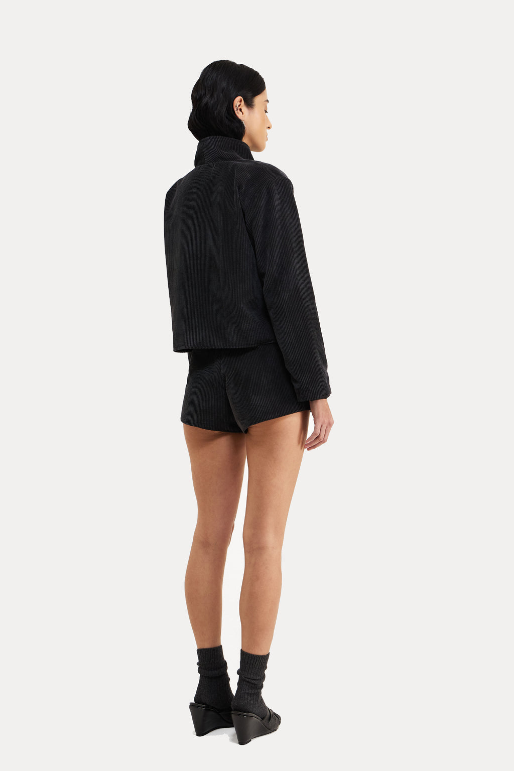 Jaqueta Margot Cotelê Preto