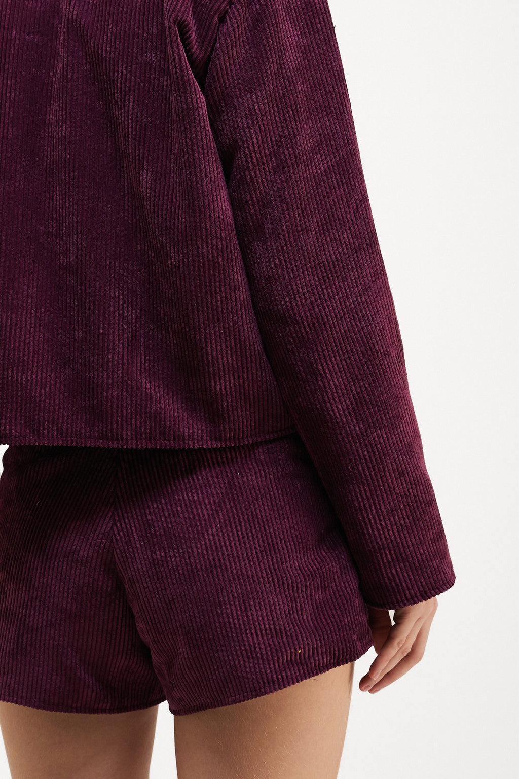 Short Cotelê Roxo
