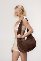 Bolsa Meia Lua Marrom