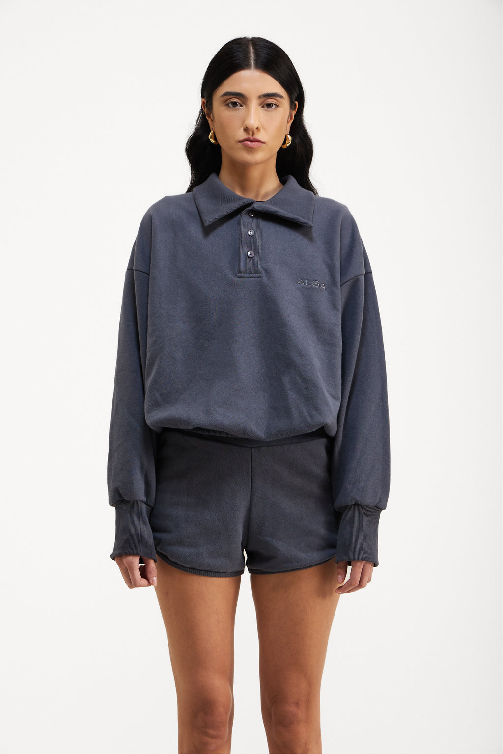 Moletom Polo Chumbo
