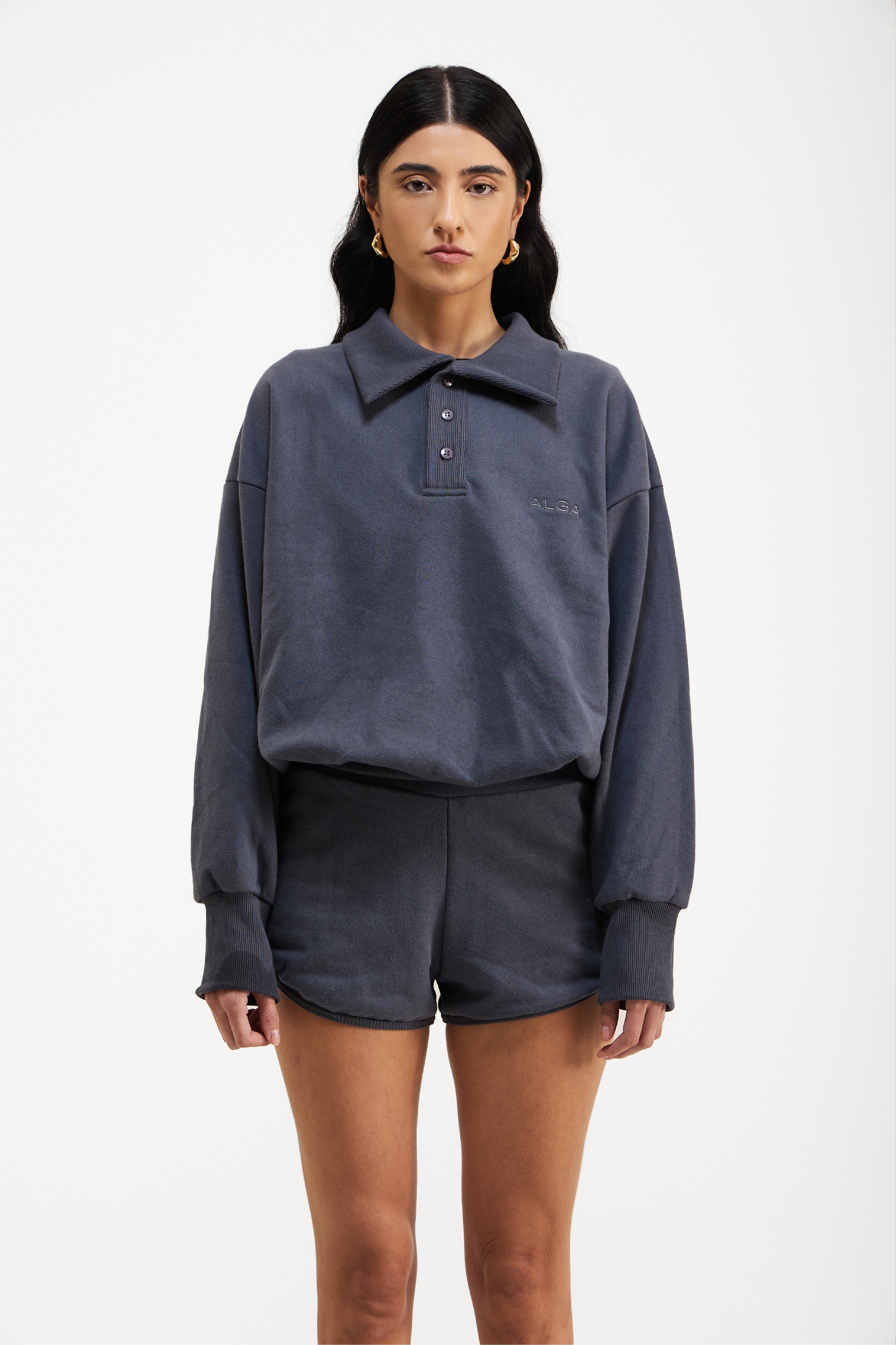 Moletom Polo Chumbo