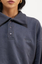 Moletom Polo Chumbo