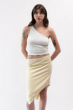 Saia Assimétrica Amarelo