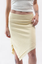 Saia Assimétrica Amarelo