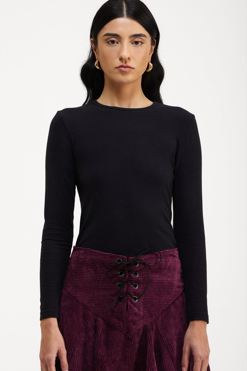 Saia Cotelê Roxo
