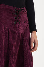 Saia Cotelê Roxo