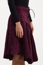 Saia Cotelê Roxo
