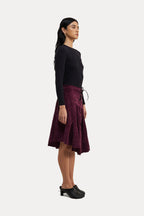 Saia Cotelê Roxo