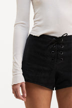 Short Cotelê Preto