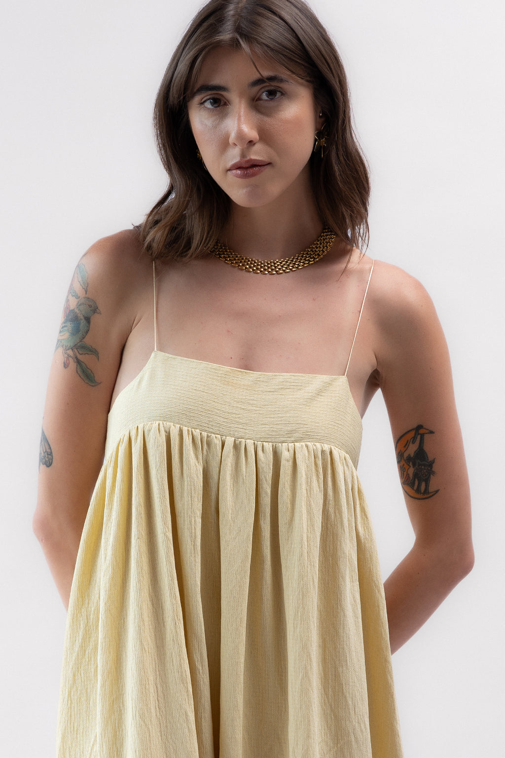 Vestido Amplo Amarelo