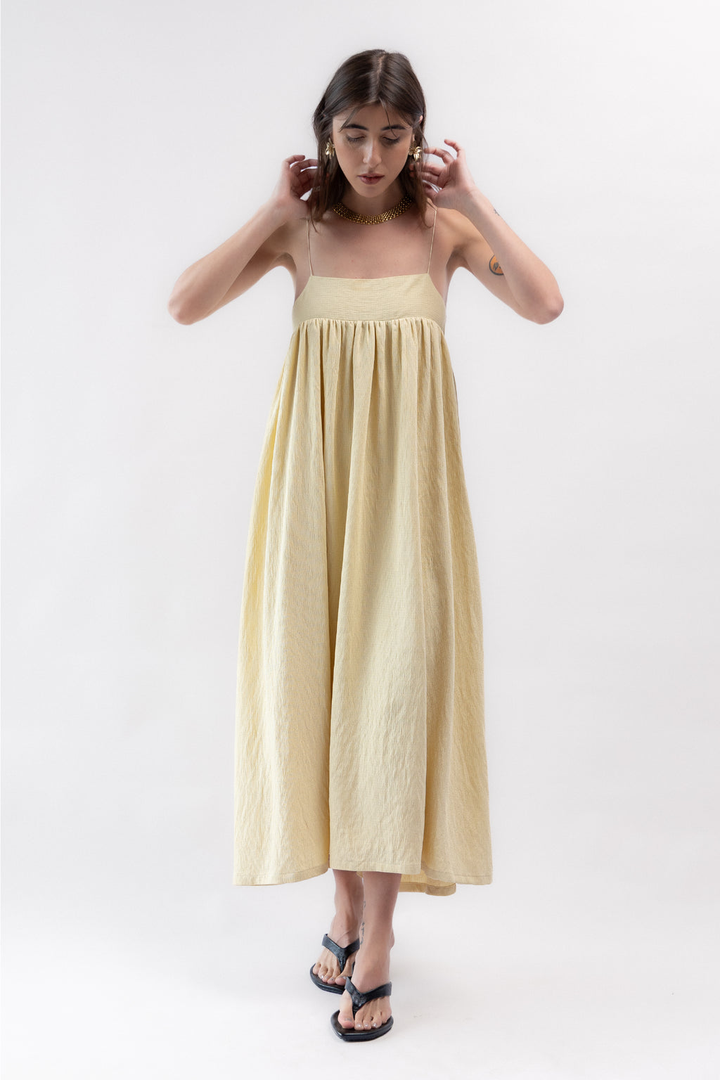 Vestido Amplo Amarelo