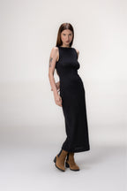 Vestido Midi Tricot Preto