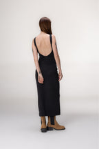 Vestido Midi Tricot Preto