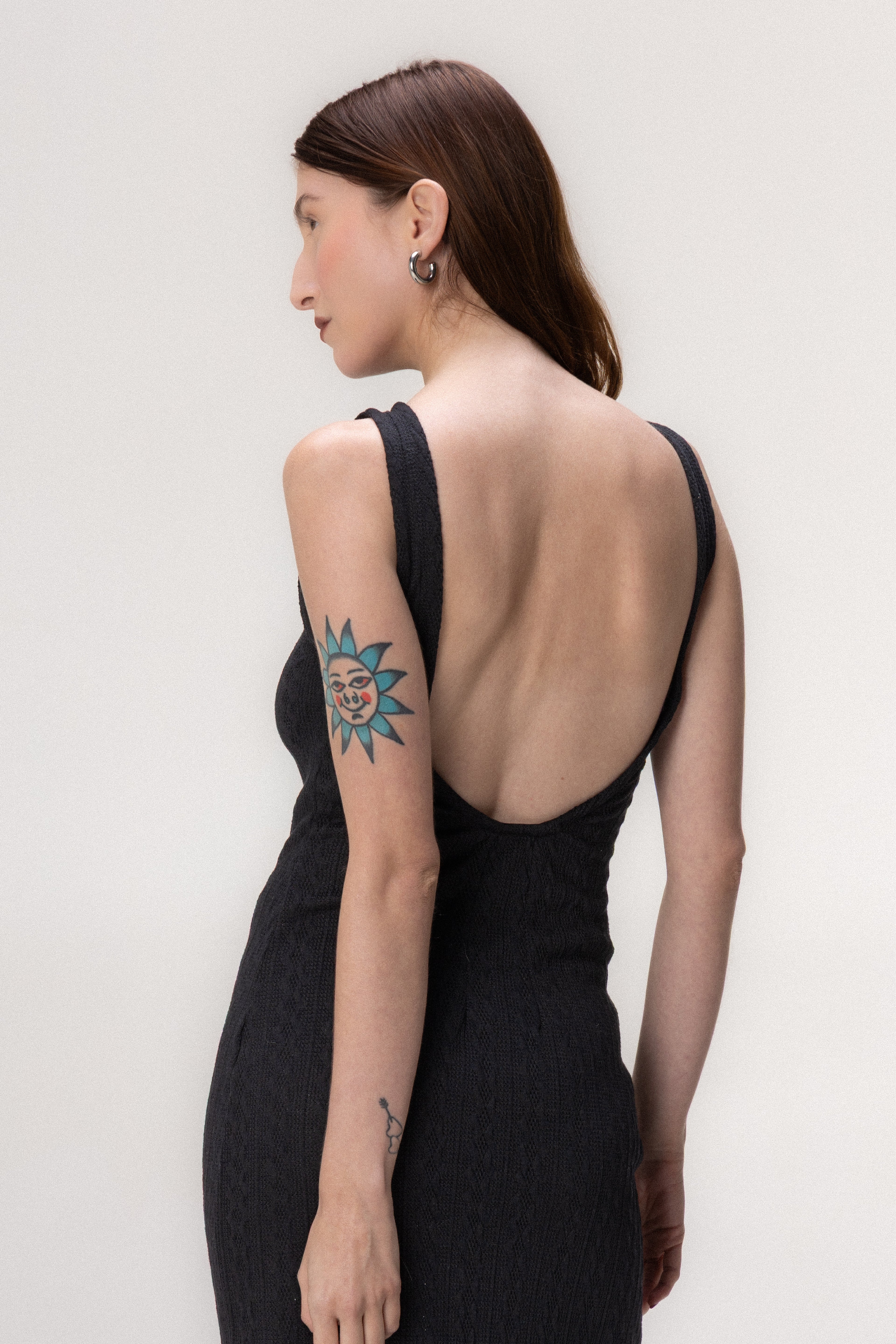 Vestido Midi Tricot Preto