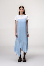 Vestido Recortes Azul